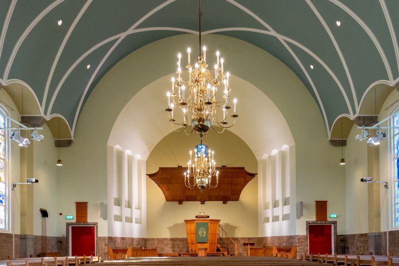 Interieur van de Hervormde kerk