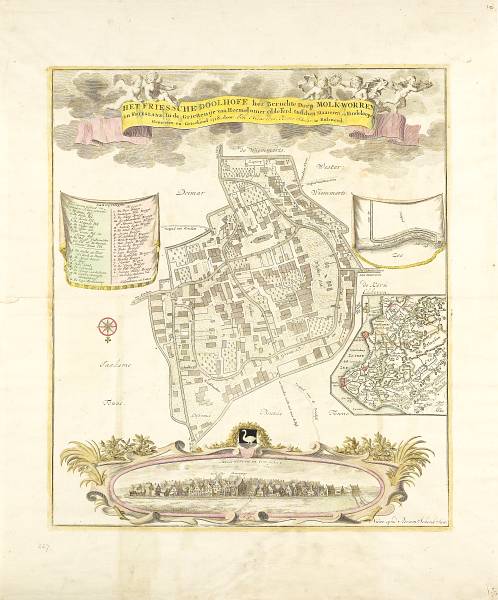 Kaart van het Friessche Doolhoff, Molkwerum