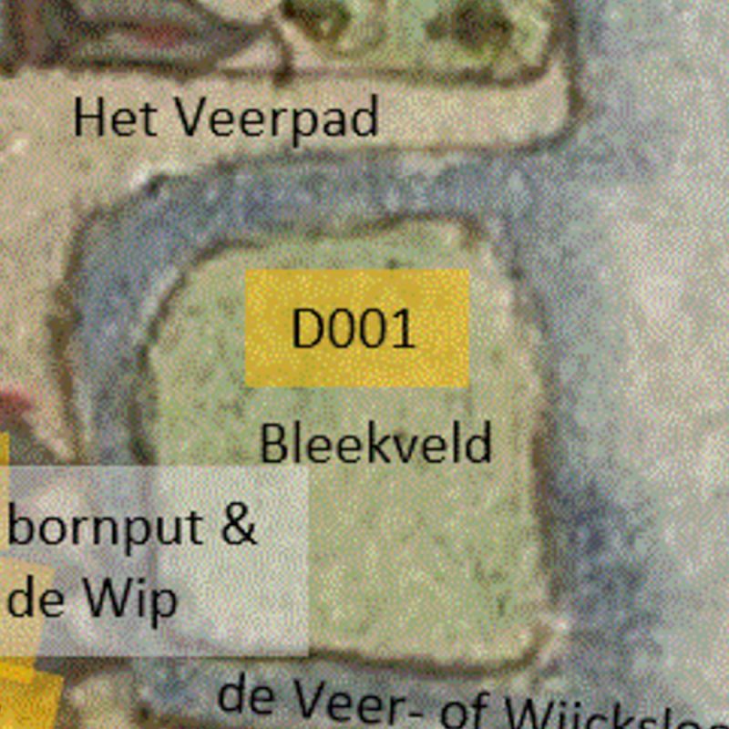 D001 - het Bleekveld, hoort bij het huis ten noorden (D002)