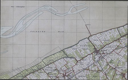 Chromotopografische Kaart des Rijks (kaartblad 42: Holwerd)