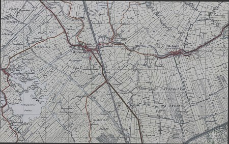 Chromotopografische Kaart des Rijks (kaartblad 146: Akkrum)