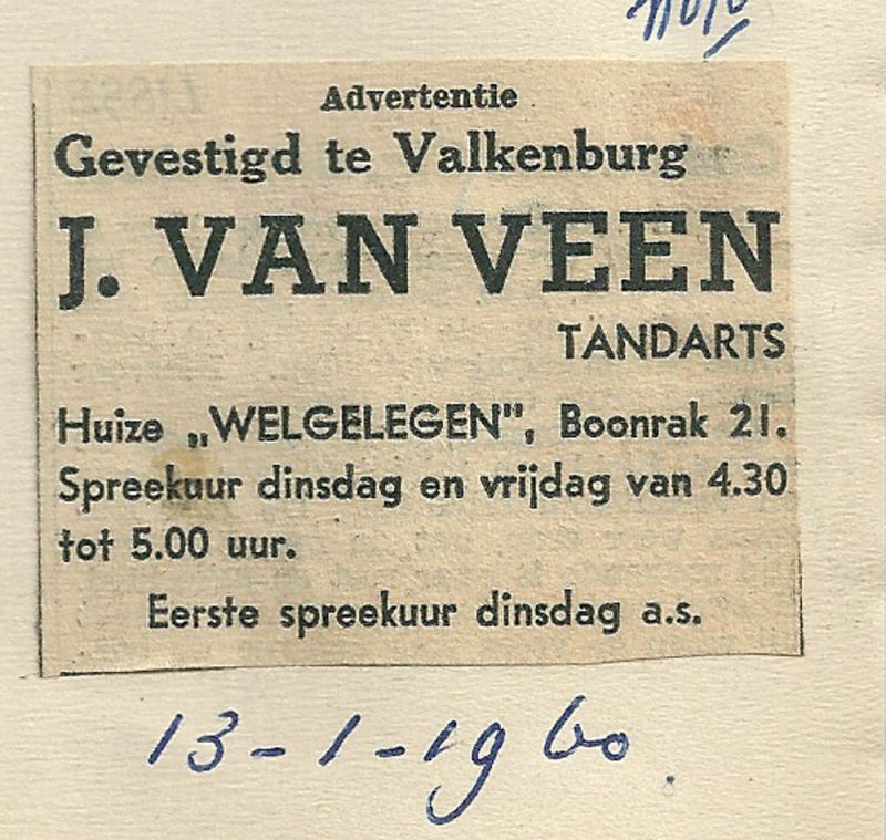 Tandarts J. van Veen