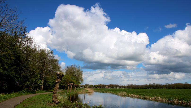 De Marwei in Burgum. Mooi wandelpad