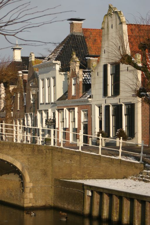 winters straatbeeld Sloten